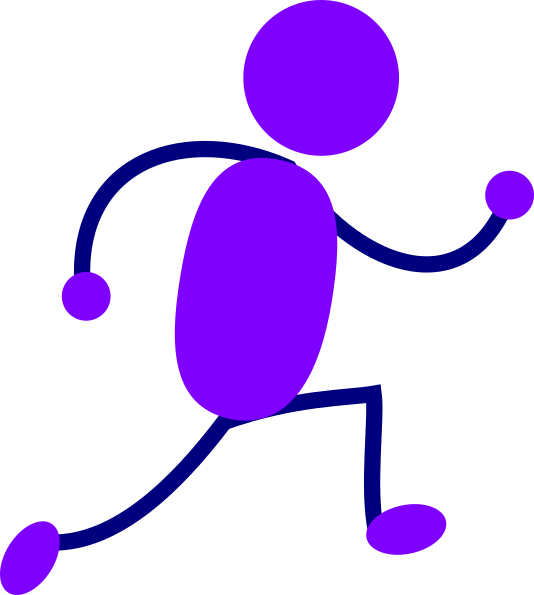 Clip Art Running Man - Png Download (534x595), Png Download