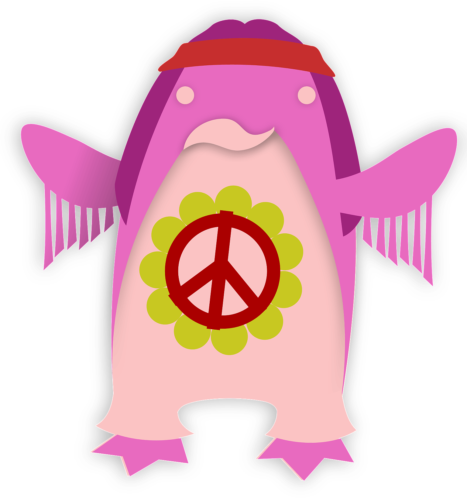 Hippie Tier Clipart (1536x1920), Png Download