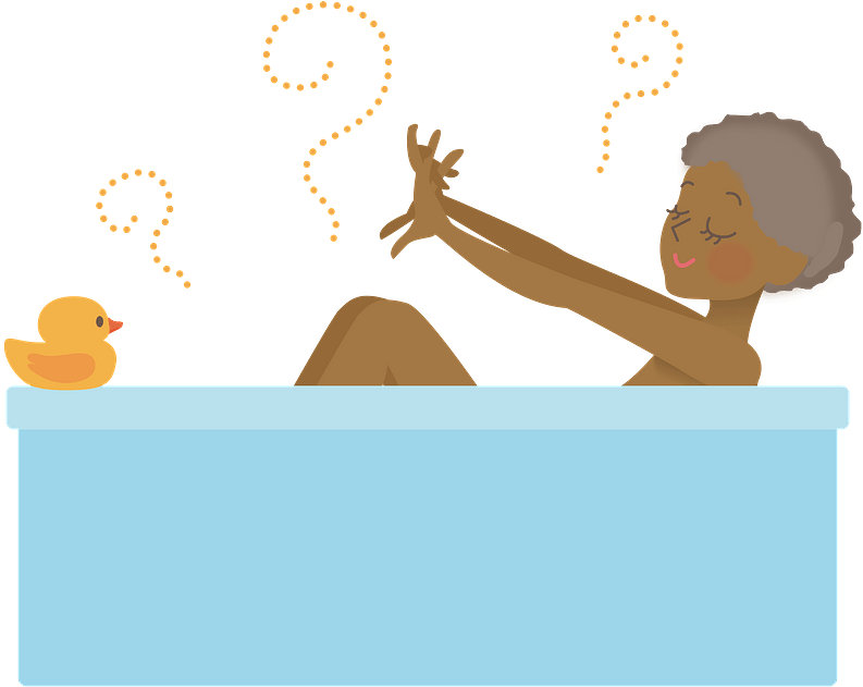 African Woman Bath Clipart - Illustration - Png Download (800x630), Png Download