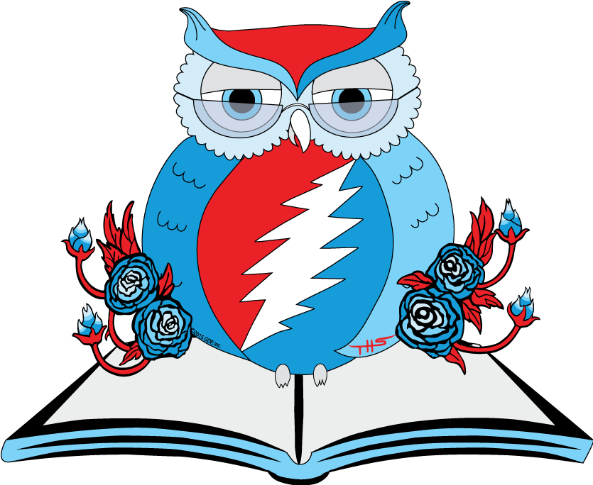 Big Book Center Clipart Download Owlsley"s Eleven Great - Fifty Years Of Deadhead Art Coloring Book - Png Download (835x684), Png Download