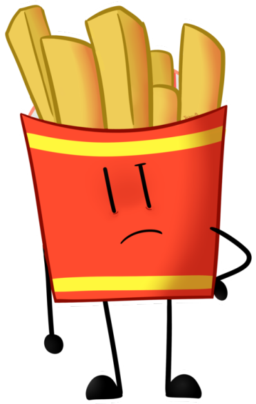 Fries Bfb Clipart (500x652), Png Download