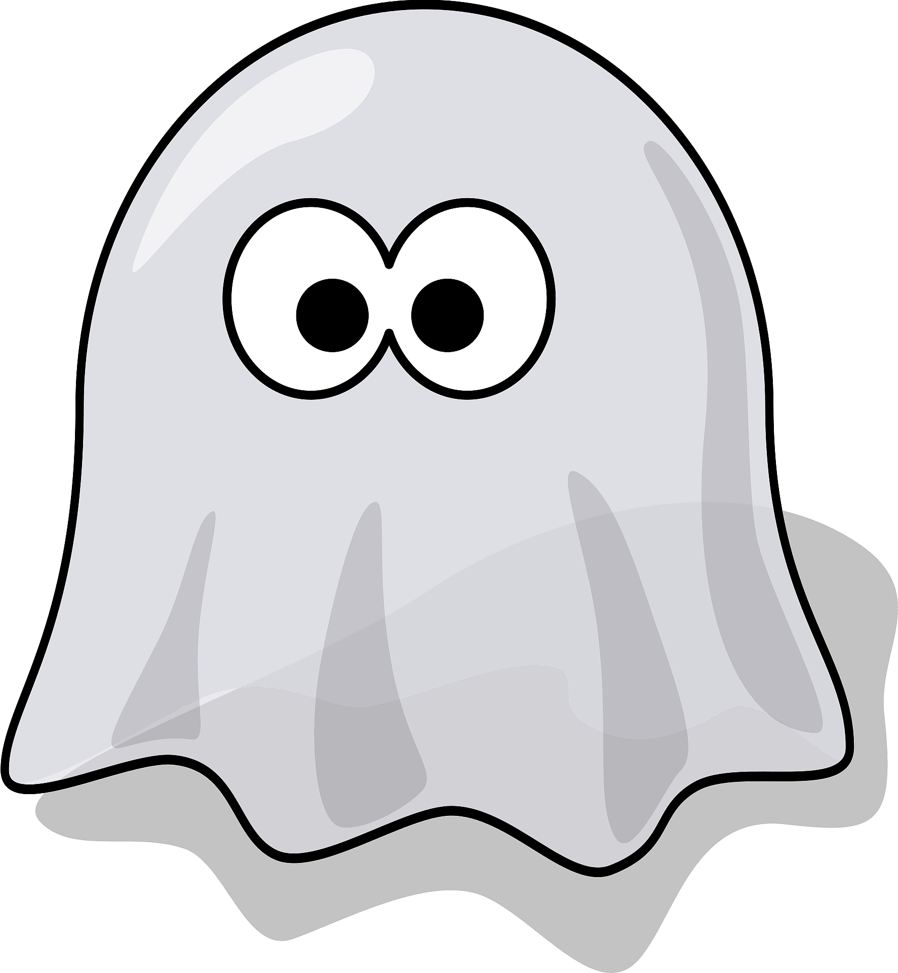 Cartoon Ghost Clipart - Ghost Png Transparent Png (739x800), Png Download