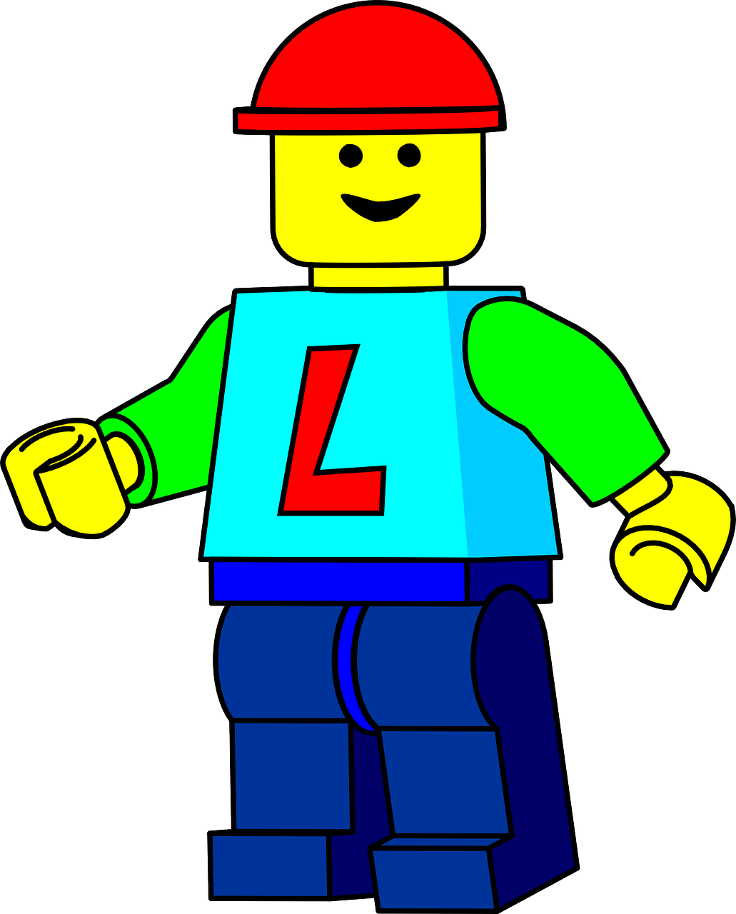 Lego, Man, Toy, Helmet - Lego Character Clipart - Png Download (515x640), Png Download