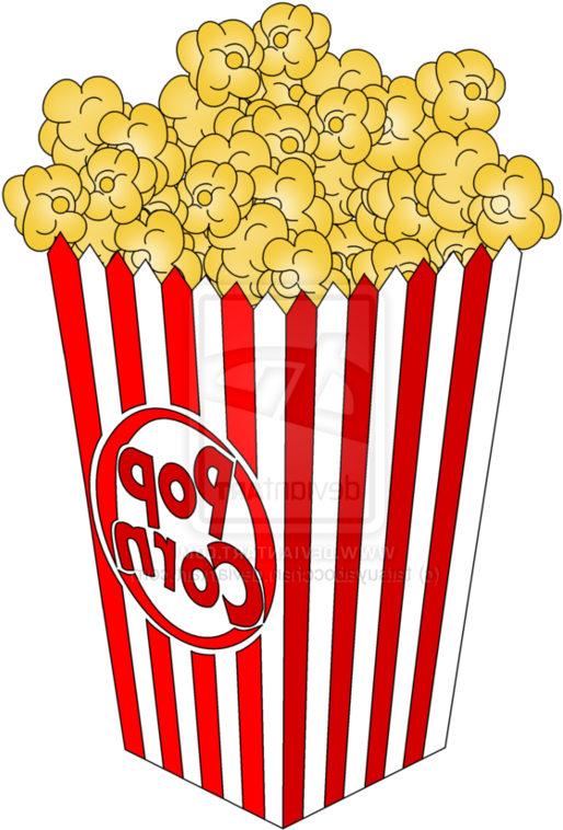 Popcorn Clipart Clear Background Clip Library Library - Transparent Background Popcorn Clipart - Png Download (514x758), Png Download