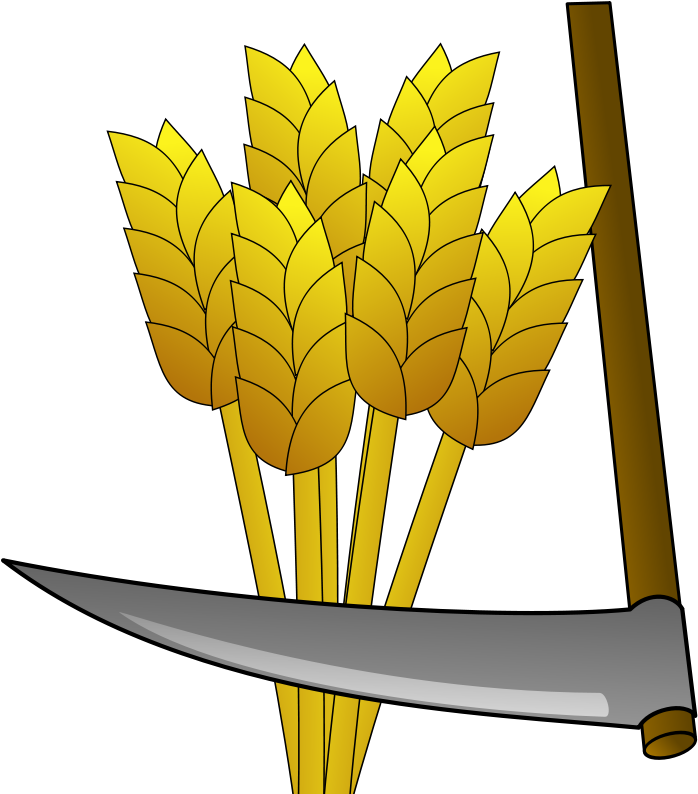 Red Barn Clip Art Download - Wheat And Sickle Png Transparent Png (800x800), Png Download