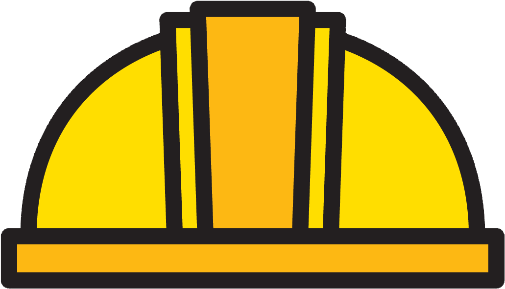 Hard Hat Yellow Architectural Engineering Icon - Icon Construction Hat Png Clipart (1527x1248), Png Download