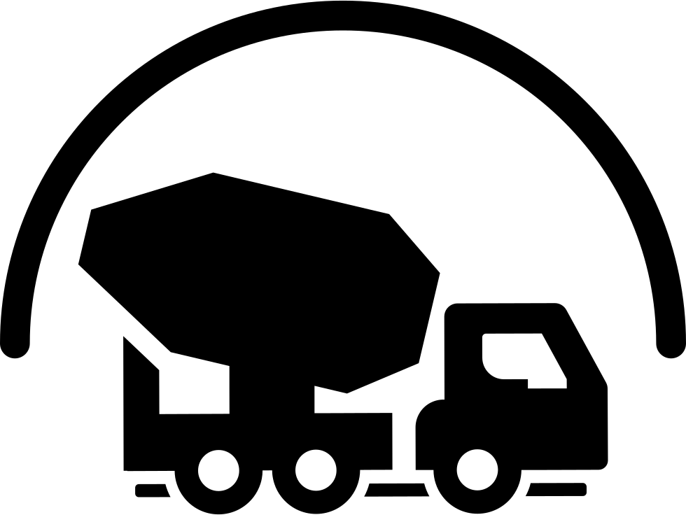 Architectural Engineering Road Cement Mixers Clip Art - Concrete Mixer - Png Download (980x736), Png Download