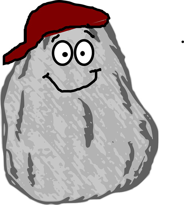 Rock Cap Cartoon - Cartoon Rock Clipart - Png Download (644x720), Png Download