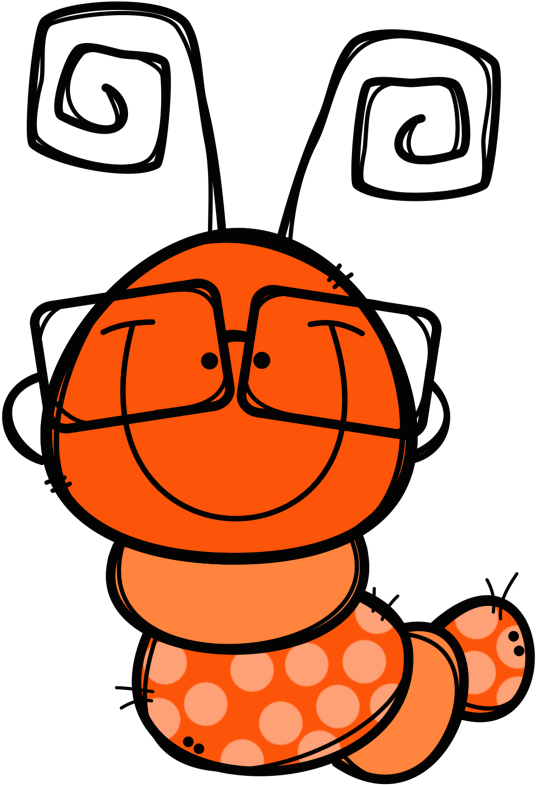 Clip Art Book Worm - Png Download (688x947), Png Download