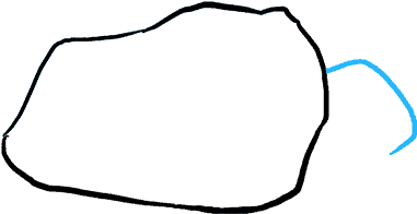 Rock Cartoon Drawing Clipart (680x678), Png Download