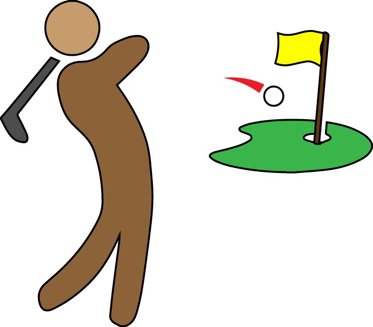 Clip Art Golf Football Putter Vector Graphics - Png Download (737x645), Png Download