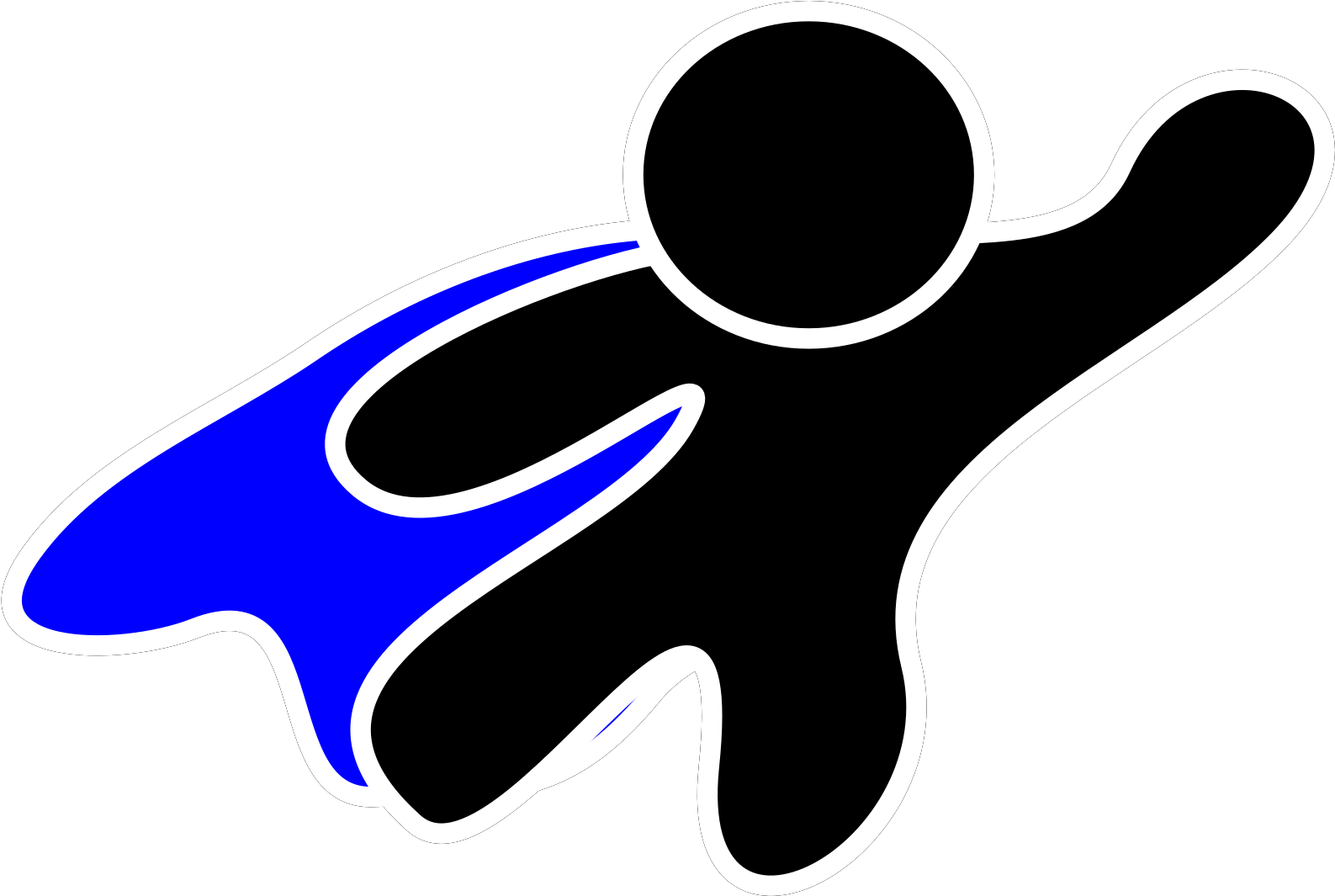 Super Hero Cape Logo Clipart (1600x1600), Png Download