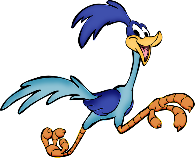 Running Roadrunner Looney Tunes Clipart (640x519), Png Download