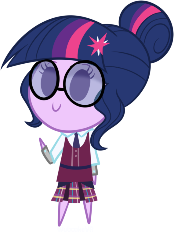 Wubcakeva, Chibi, Clothes, Crystal Prep Academy Uniform, - Prep Academy Crystal Prep Clipart (570x758), Png Download