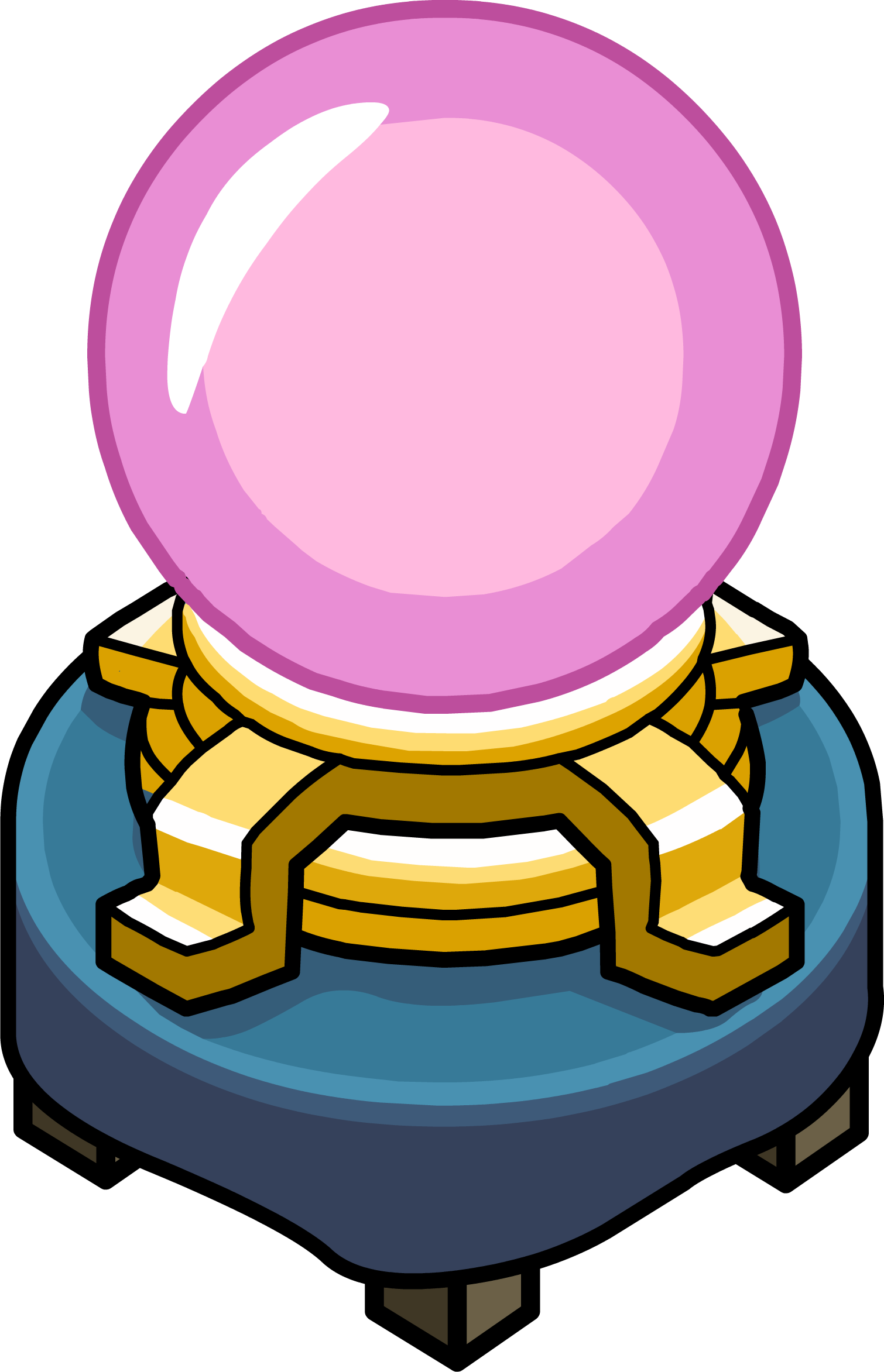 Club Penguin Wiki - Crystal Ball Cartoon Png Clipart (1510x2345), Png Download