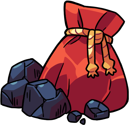 Monster Prom Wiki - Christmas Lump Of Coal Clipart - Png Download (600x600), Png Download