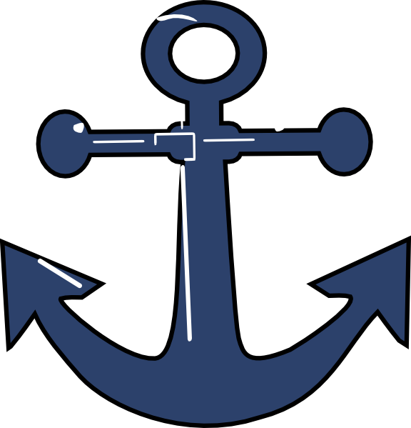 Anchor Clip Art Orange - Png Download (576x599), Png Download