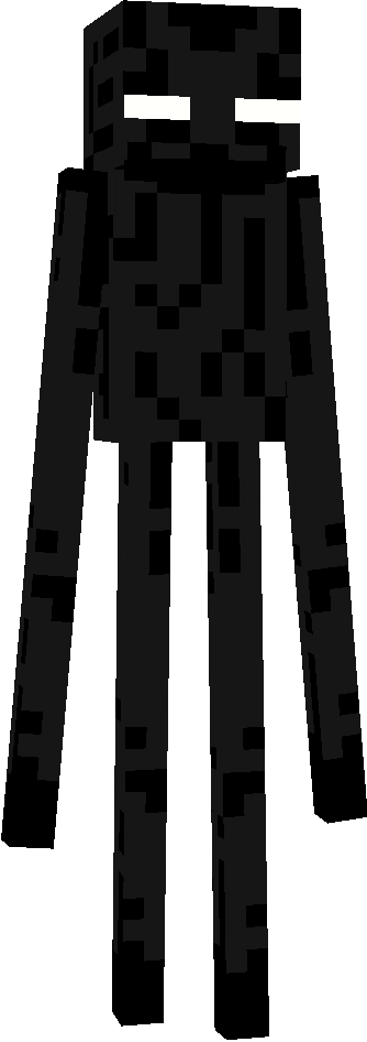 Minecraft Cliparts - Black And White Minecraft Clipart - Png Download (334x946), Png Download