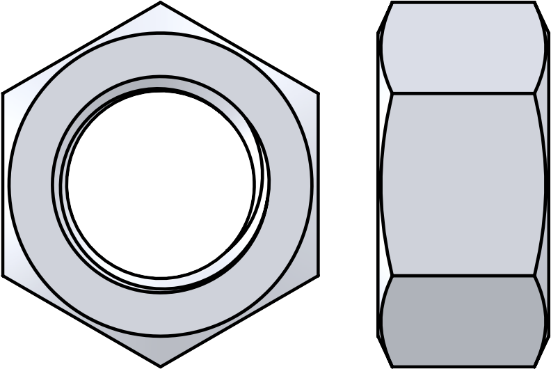 Nut Clipart Screw Nut - Hex Nut Png Transparent Png (820x820), Png Download