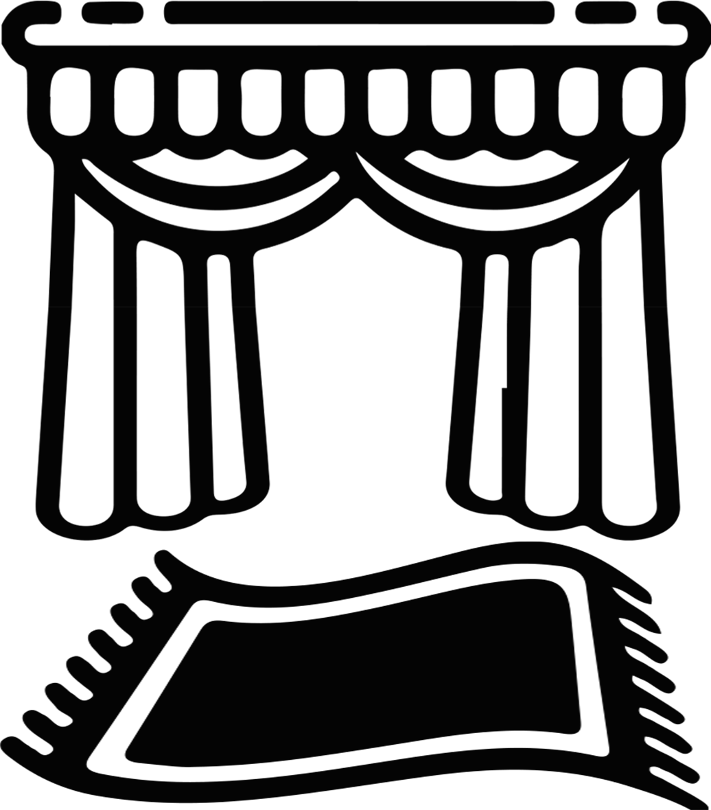 Curtains Rugs - Curtain Clipart (1036x1180), Png Download