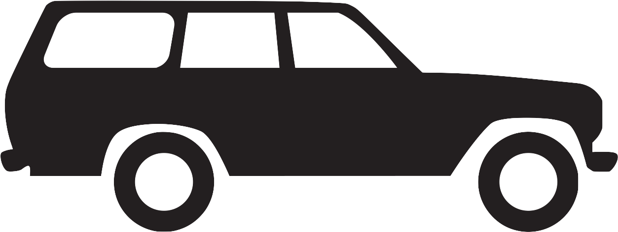 Transparent Roof Icon Png - Toyota Land Cruiser Clipart (1253x472), Png Download
