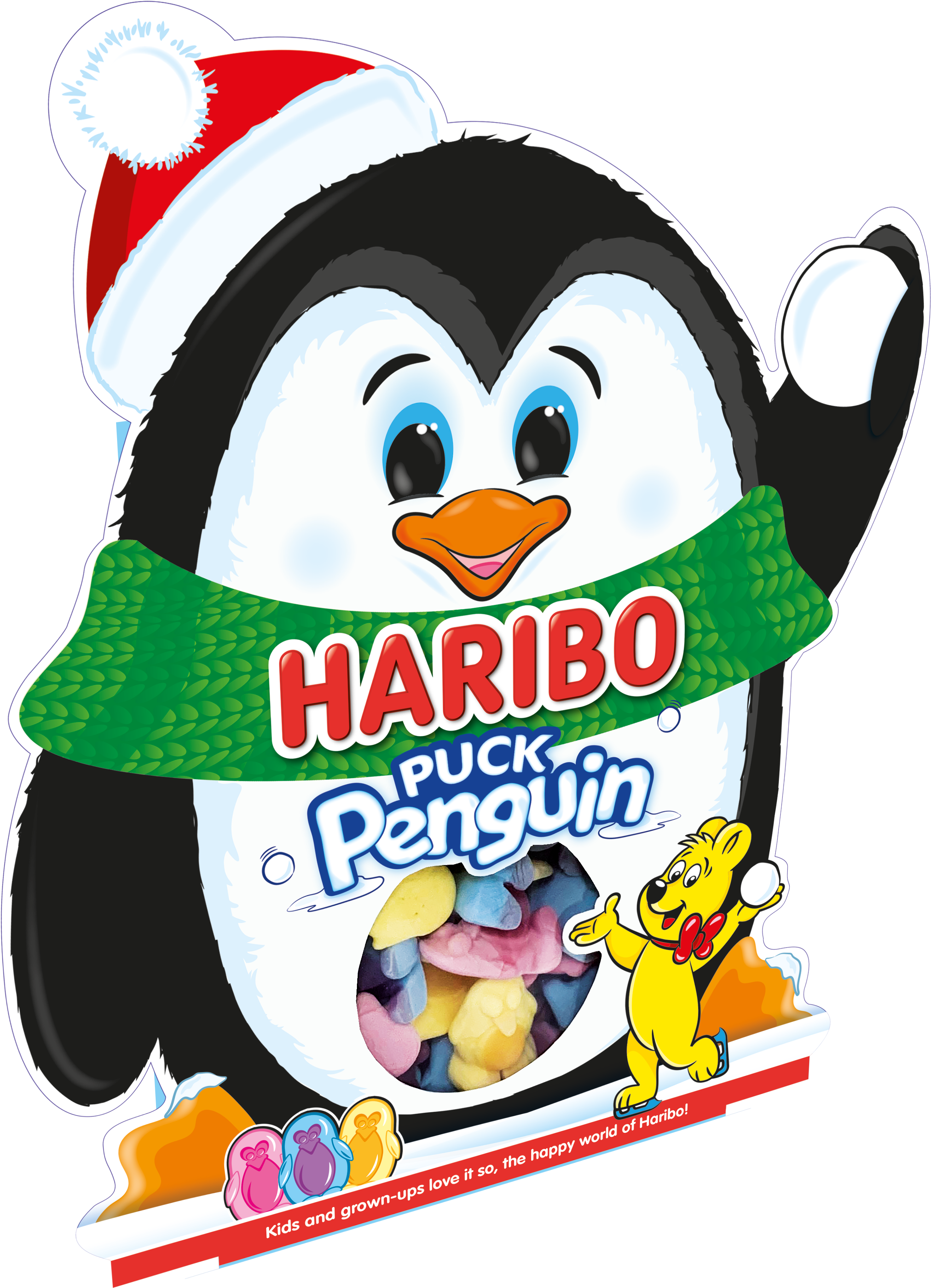 Haribo Puck Penguin Clipart (2815x3983), Png Download
