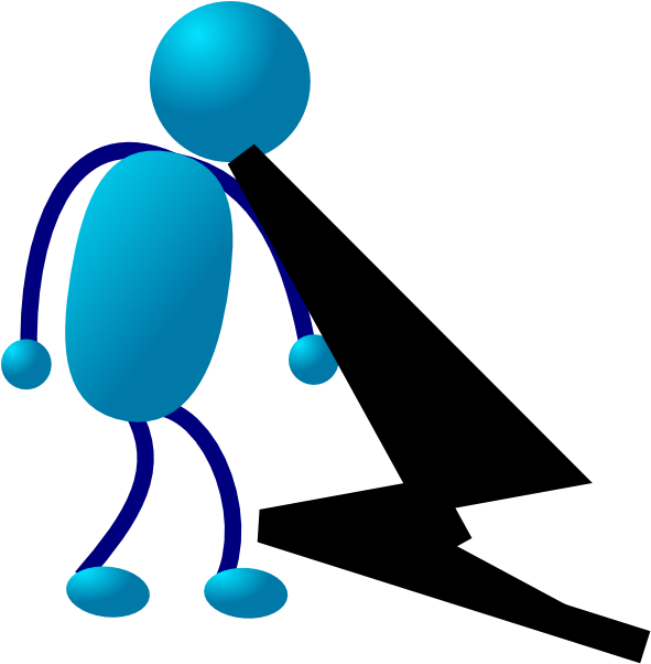 Stick Man Walking Clipart (600x601), Png Download