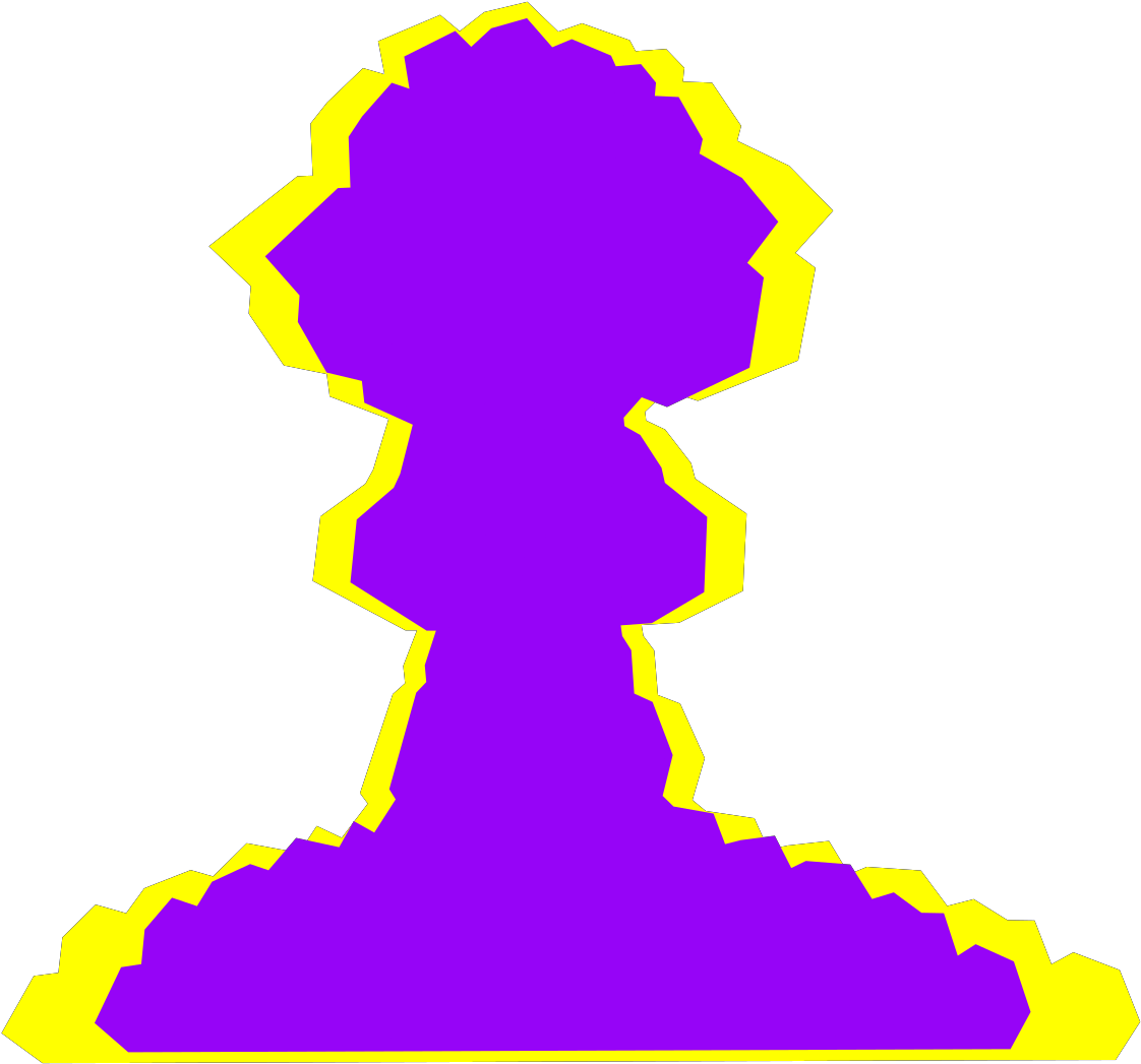 Mushroom Cloud Clipart (600x560), Png Download