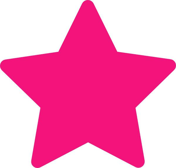 Pink Star Clipart Picture Freeuse Download Pink Star - Clipart Pink Star - Png Download (600x573), Png Download