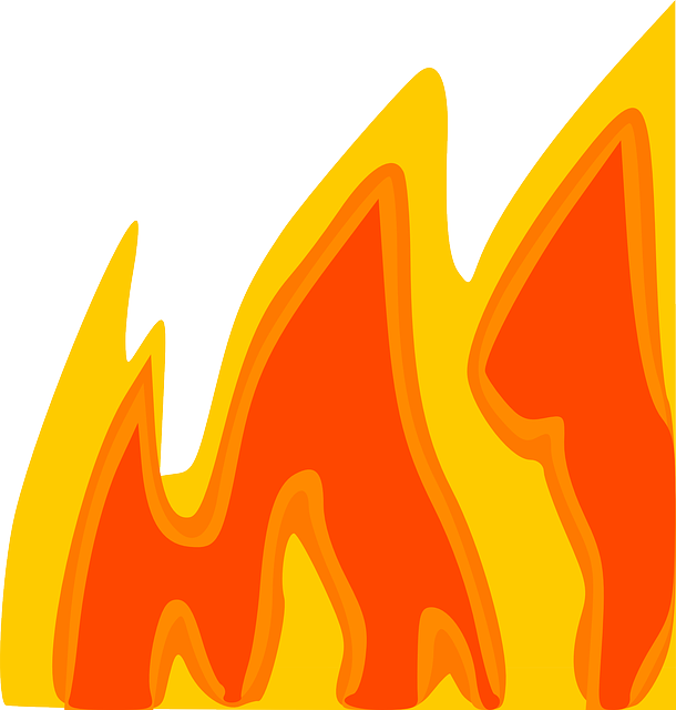 Flames 3 Clip Art - Flames Clip Art - Png Download (570x598), Png Download