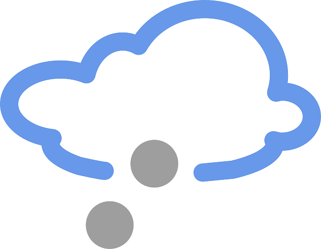 Volley, Hail, Ice, Cold, Cloudy, Clouds, Overcast - Weather Forecast Snow Symbol Clipart (640x497), Png Download