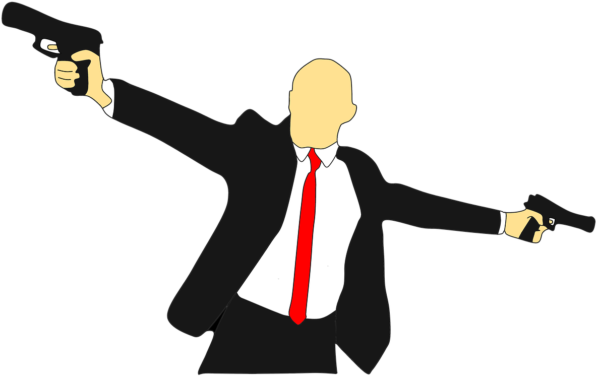 Gun Danger Clipart Free Photo - Gun Fight Clipart - Png Download (1280x1280), Png Download