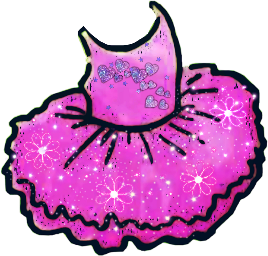 Tutu Clipart Purple Tutu, Tutu Purple Tutu Transparent - Pink Sparkly Dress Clip Art - Png Download (1024x1024), Png Download