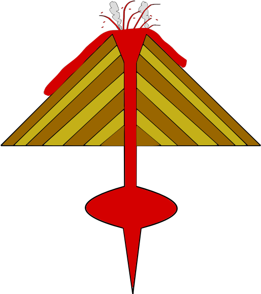 Volcan Effusif - Volcano Clipart - Png Download (600x600), Png Download