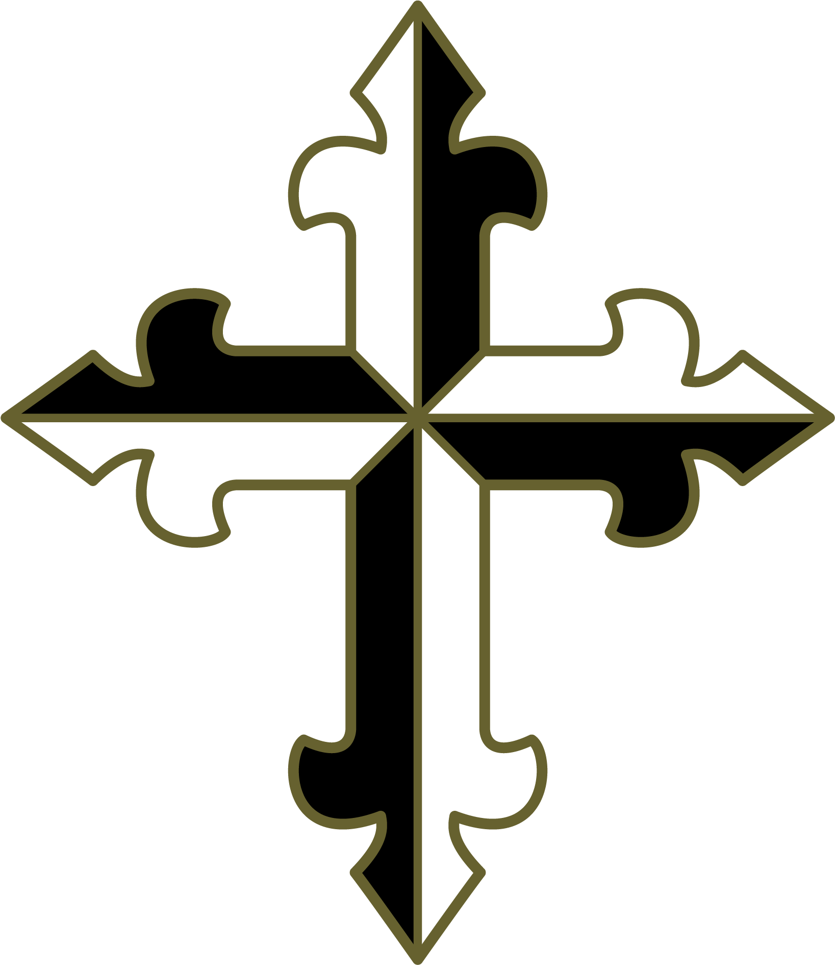Logo Dominican Cross Clipart (2000x2000), Png Download