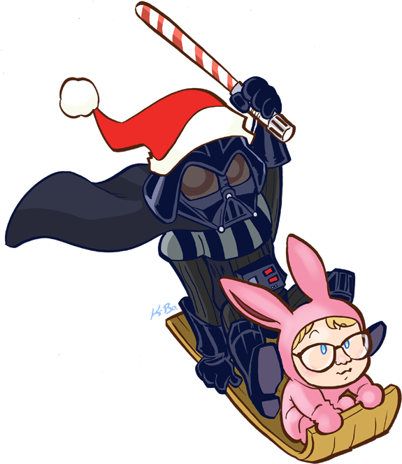 Darth Vader Clipart Christmas, Darth Vader Christmas - Darth Vader Christmas Transparent - Png Download (600x692), Png Download