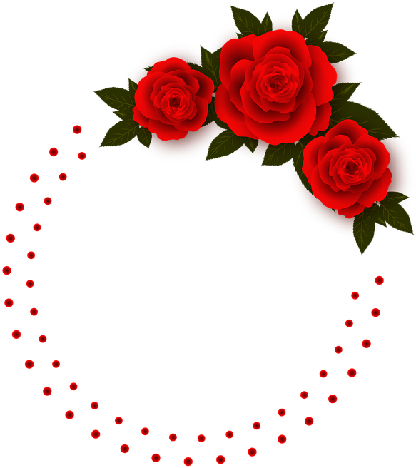 Flower Frame Clipart 28, Buy Clip Art - Flower Rose Border Design - Png Download (583x656), Png Download