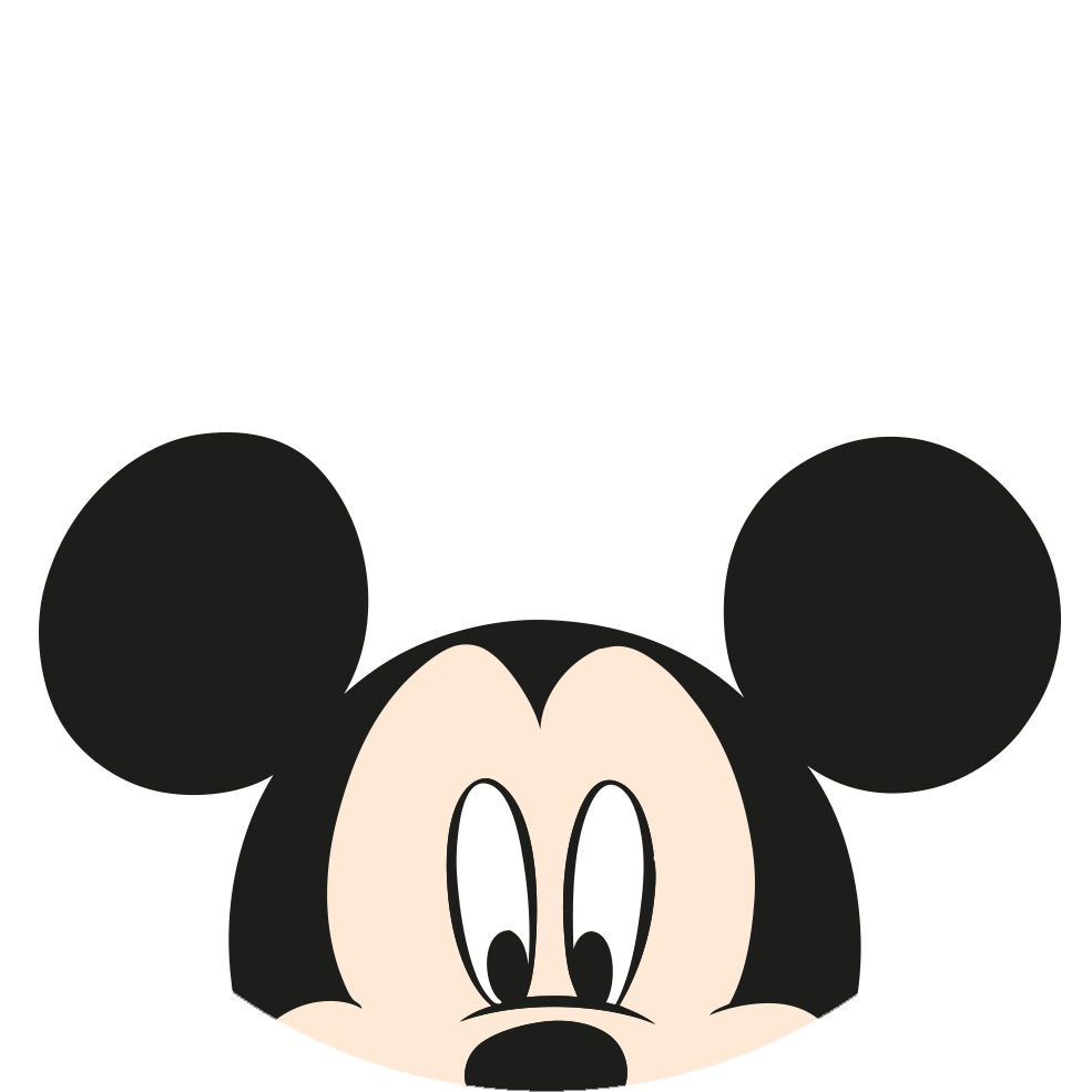 Darth Vader Clipart Mickey Ear - Disney Banner Clip Art - Png Download (1000x1000), Png Download