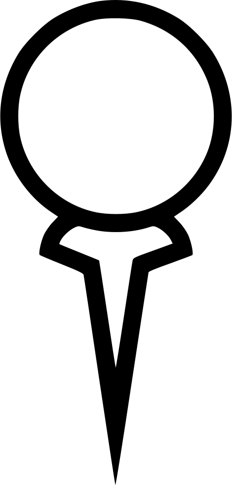 Tee Golf Icon Png Clipart (470x980), Png Download