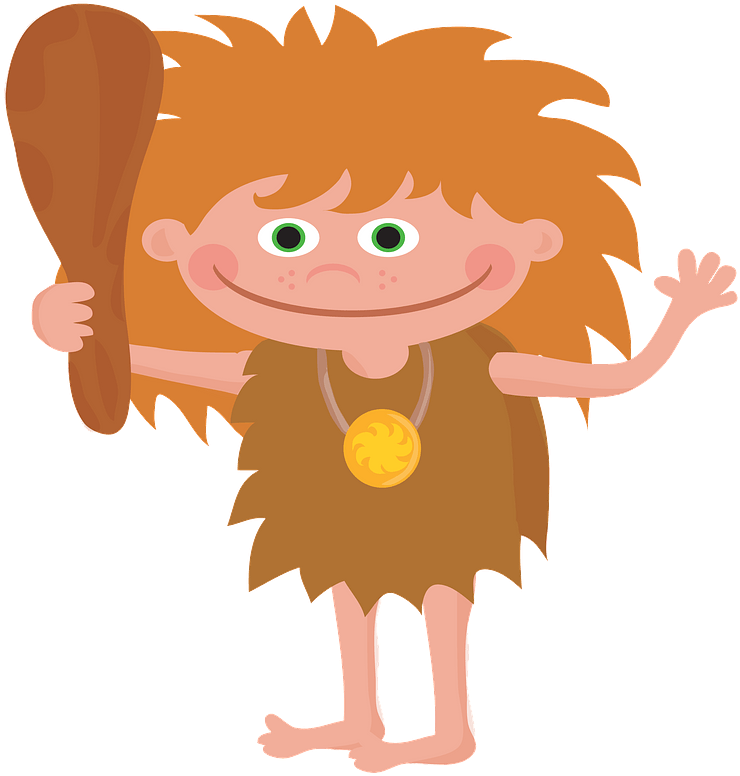 Caveboy Clipart - Personajes De La Prehistoria - Png Download (751x800), Png Download