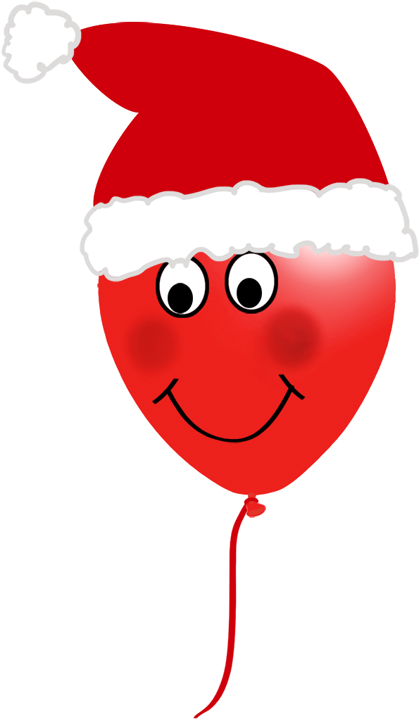 Christmas Balloon Face - Christmas Baloons Png Clipart (721x1063), Png Download