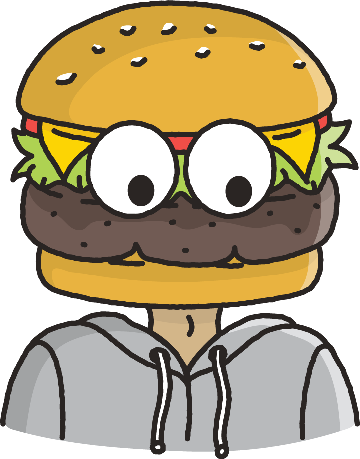 Exploregwinnett Burgerhead Mtime=201 - Cartoon Clipart (1080x1080), Png Download