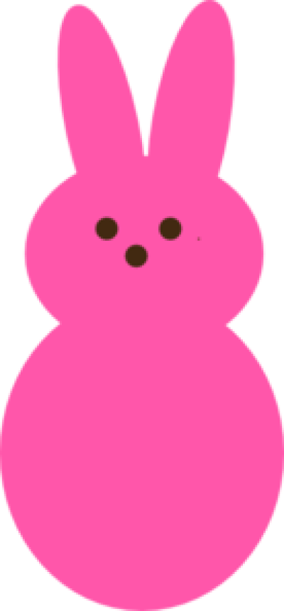 Pink Peep Clipart - Png Download (400x860), Png Download