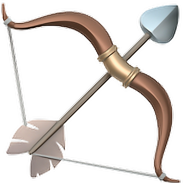 Bow Emoji 🏹 Bow And Arrow Emoji Png Clipart Full Size Clipart