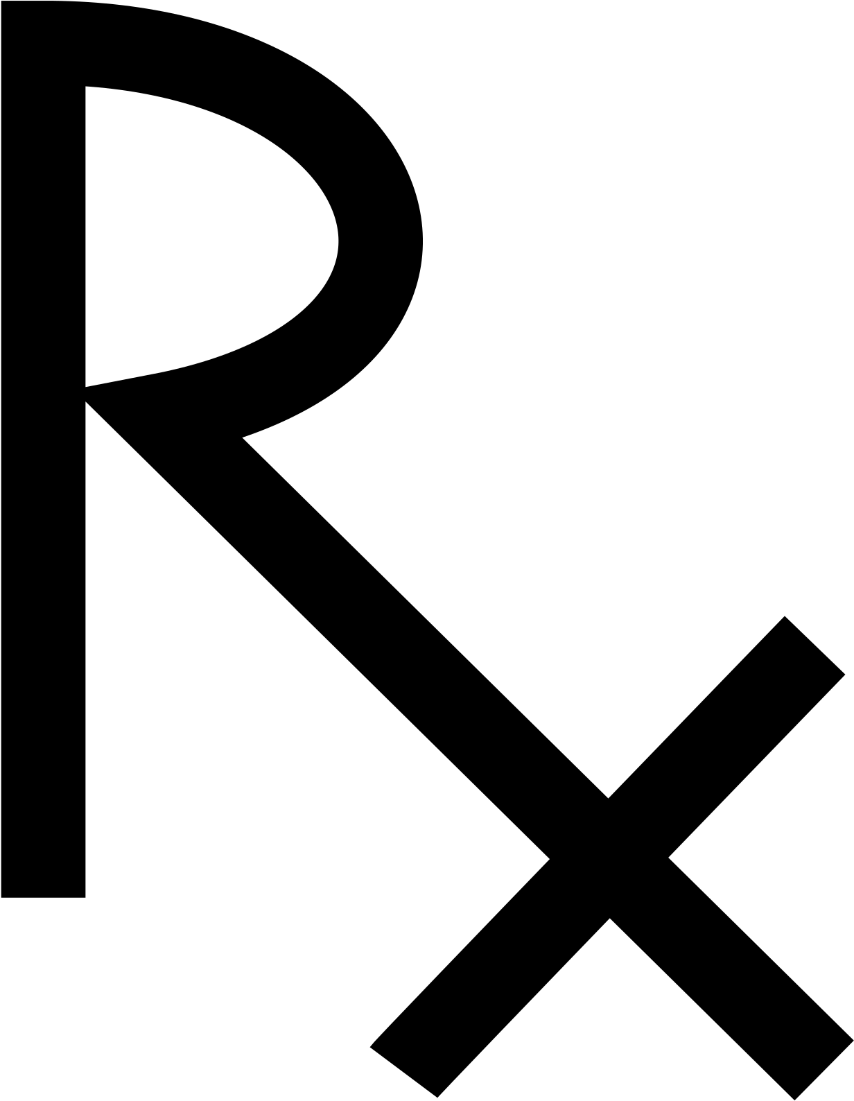 Prescription Symbol Silhouette - Art Clipart Prescription Symbol - Png Download (600x600), Png Download