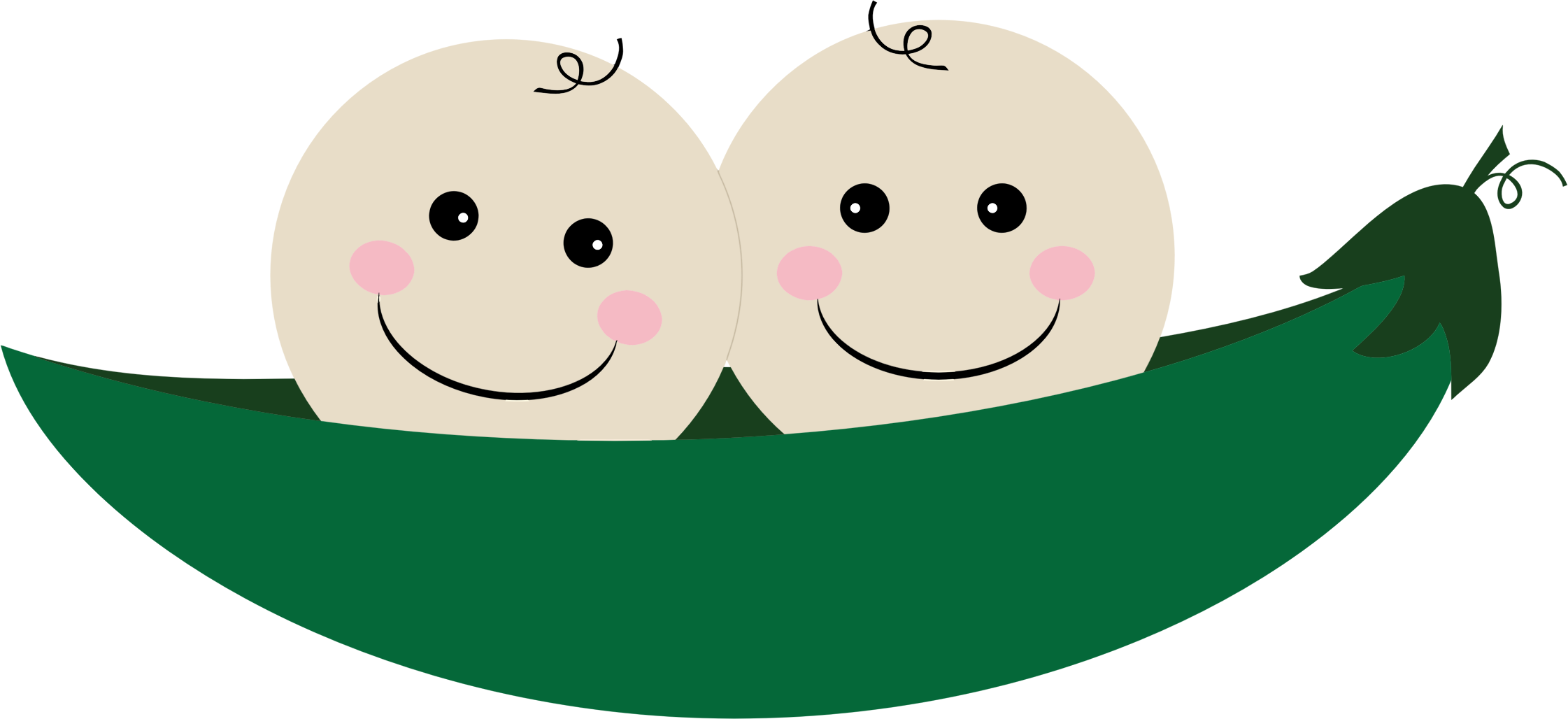 Transparent Relax Clipart - Twins Clipart - Png Download (2242x1028), Png Download