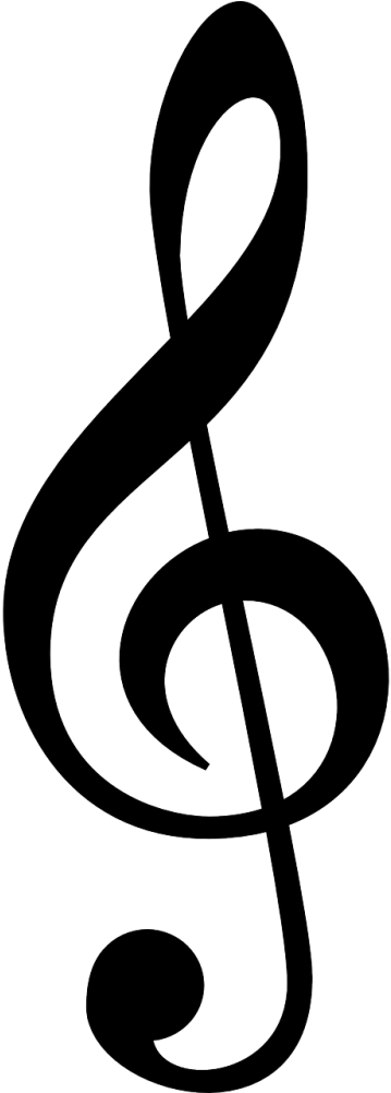 Clef Music Treble - Music Symbols Treble Clef Clipart (500x1000), Png Download
