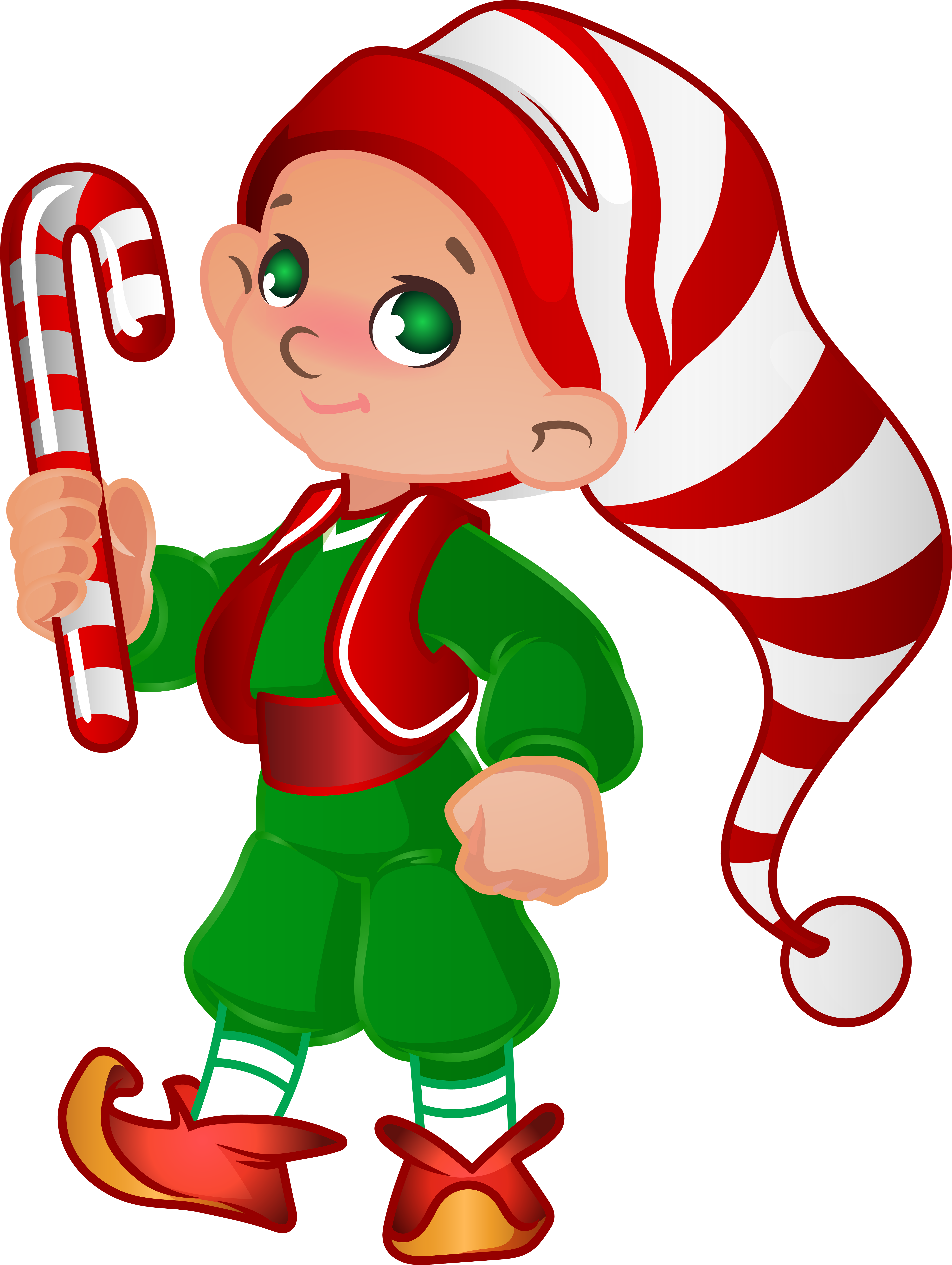 Elf Santa Helper Transparent Png Clip Art Image (6116x8000), Png Download