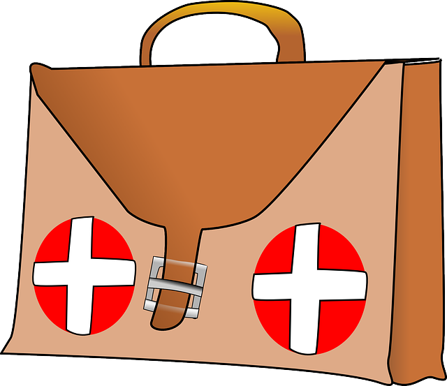 Box, Cartoon, First, Aid, Medicine, Band, Medical, - Animated First Aid Kit Clipart (640x553), Png Download