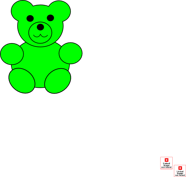 Green Bear Clipart - Png Download (600x571), Png Download